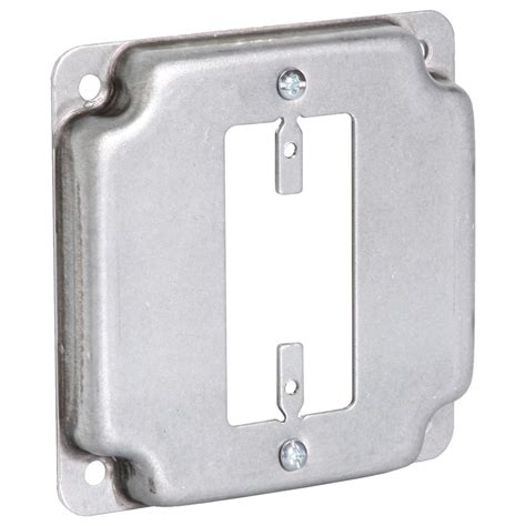 1 gang metal electrical box cover